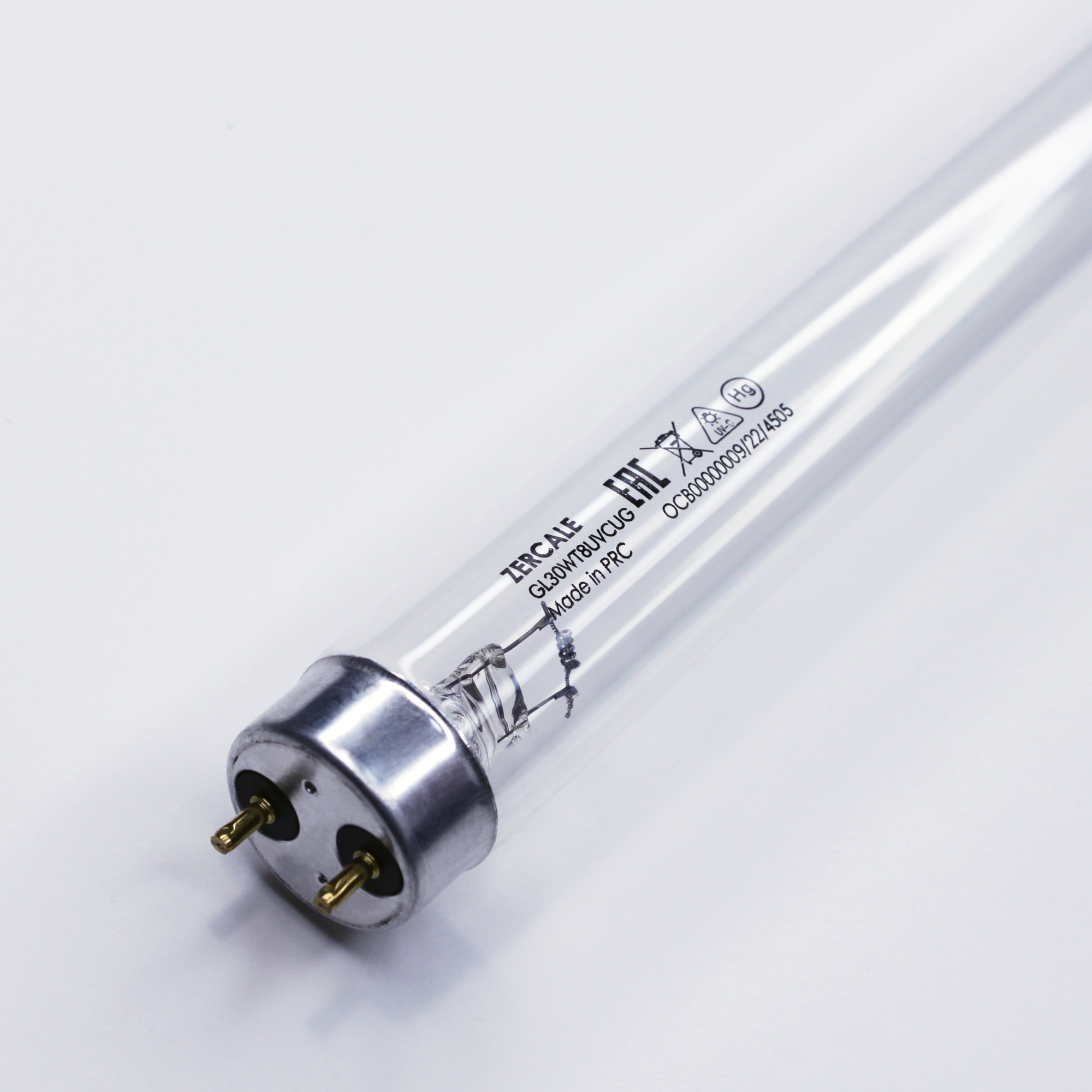 Бактерицидные лампы с увиолевым стеклом Zercale Uviol Glass